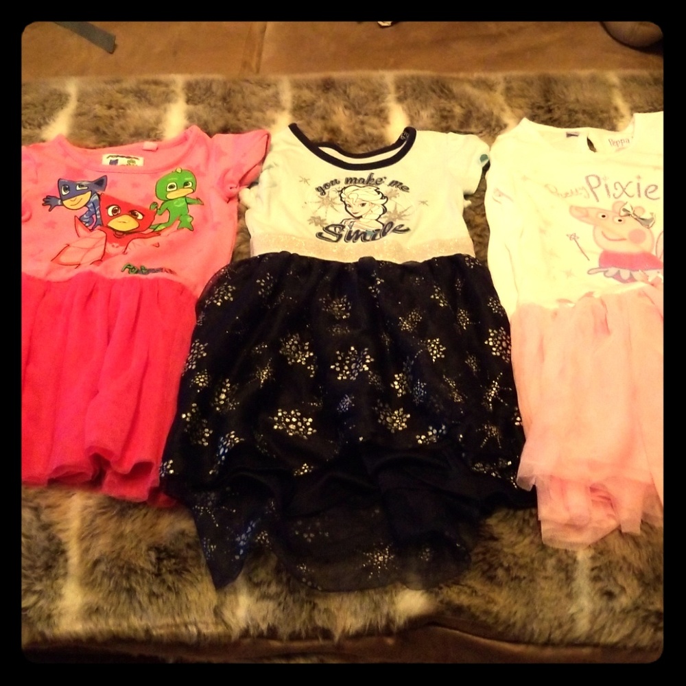 Girls Characters Dress Lot